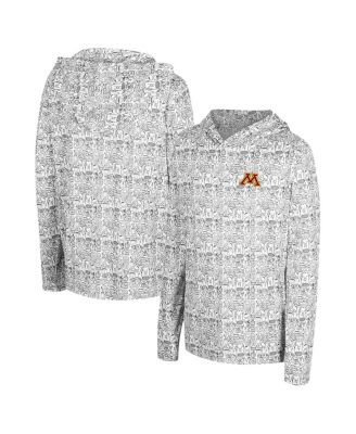 Colosseum - Big Boys and Girls  Black Minnesota Golden Gophers All Over Print Hoodie