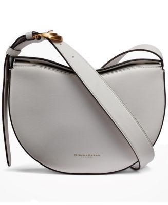 Donna Karan New York Valley Stream Leather Buckle Crossbody with
