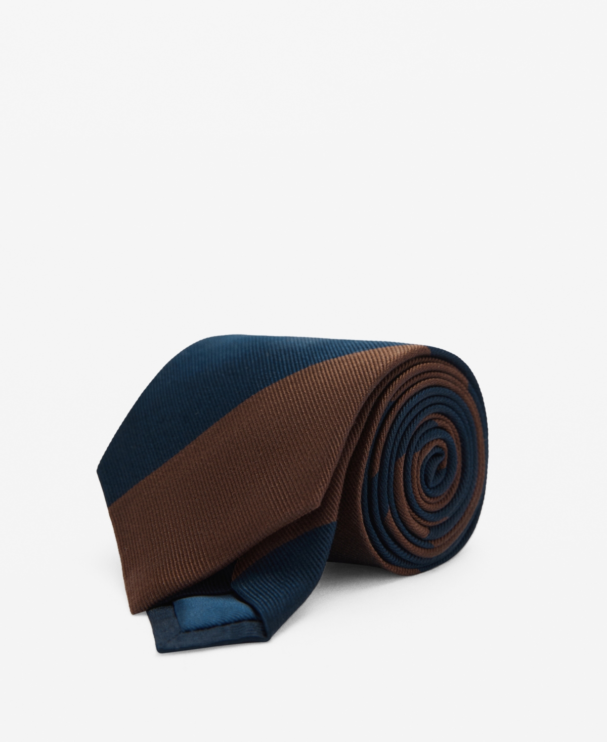 Men's Striped Silk Tie - Brown