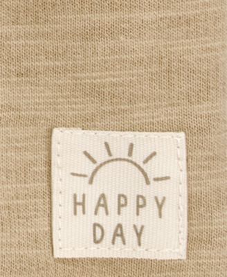 Toddler Boys Cotton Hooded Henley T-Shirt & Shorts, 2 Piece Set