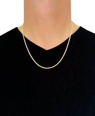 Sparkle Rope 22" Chain Necklace (2mm) in 14k Gold