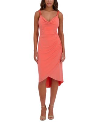 Siena Women's Chain-Trim Midi Bodycon Dress - Macy's