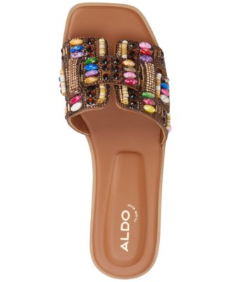 Women's Eleny Embellished Slide Flat Sandals
