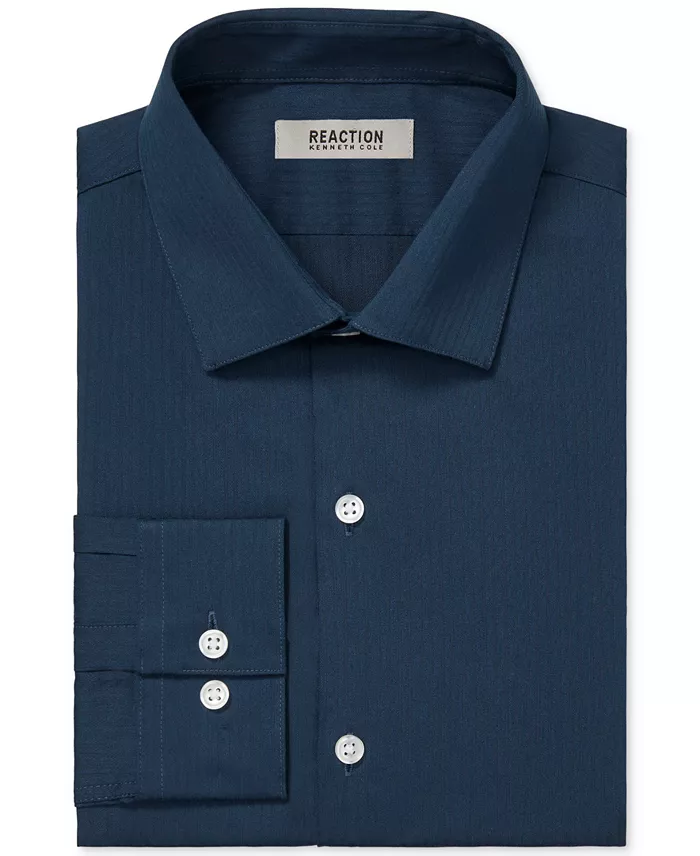 Men's Slim Fit Tonal Stripe Dress Shirt - thumbnail 10