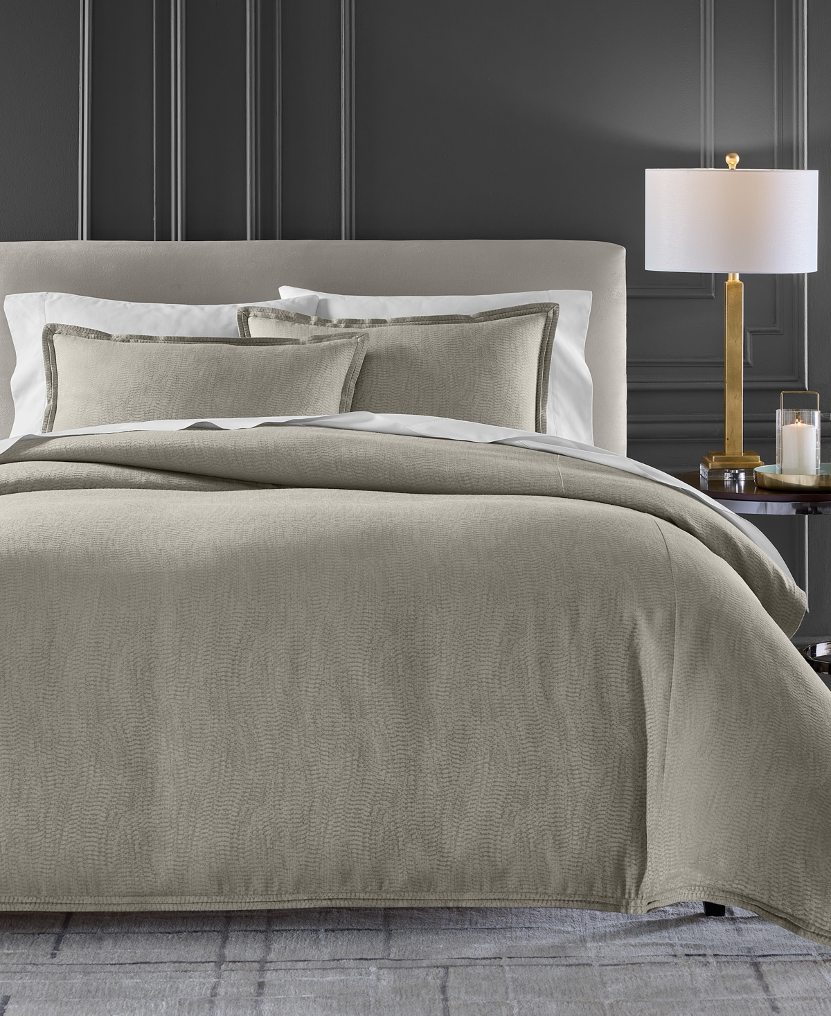 Hotel Collection Refraction Comforter Set, King, Exclusively At Macy's In Gray
