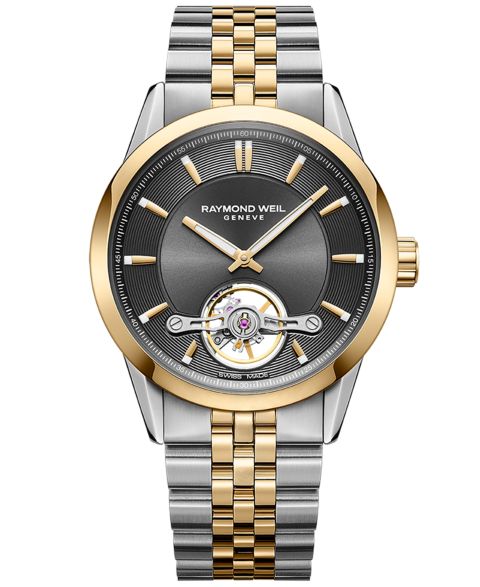 Мужские часы Raymond Weil Swiss Automatic Freelancer Two-Tone Stainless Steel Bracelet Watch 43mm