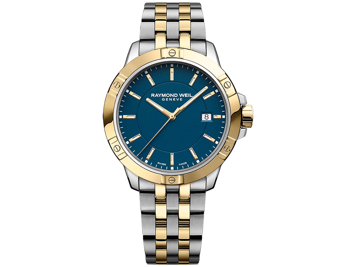 Мужские часы Raymond Weil Swiss Tango Quartz Two-Tone Stainless Steel Bracelet Watch 41mm — фото 1