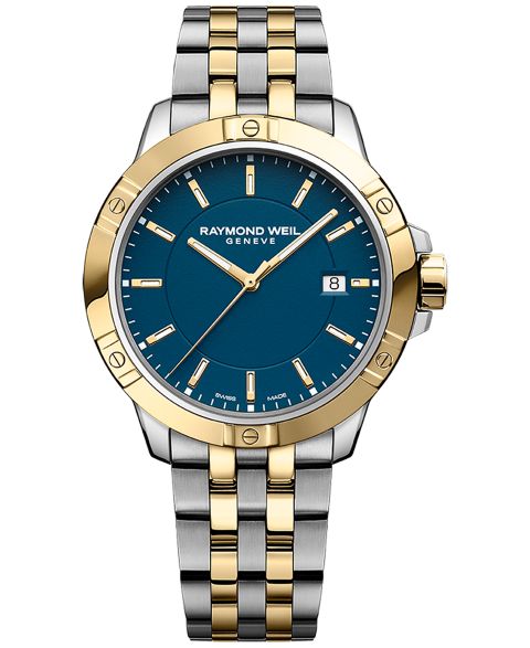 Мужские часы Raymond Weil Swiss Tango Quartz Two-Tone Stainless Steel Bracelet Watch 41mm