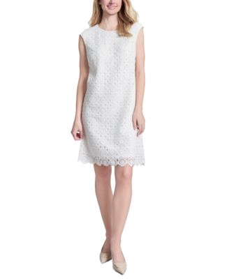 Jones New York - Women's Medallion Lace Swing Dress