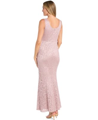 Women's Glitter Lace Gown & Jacket