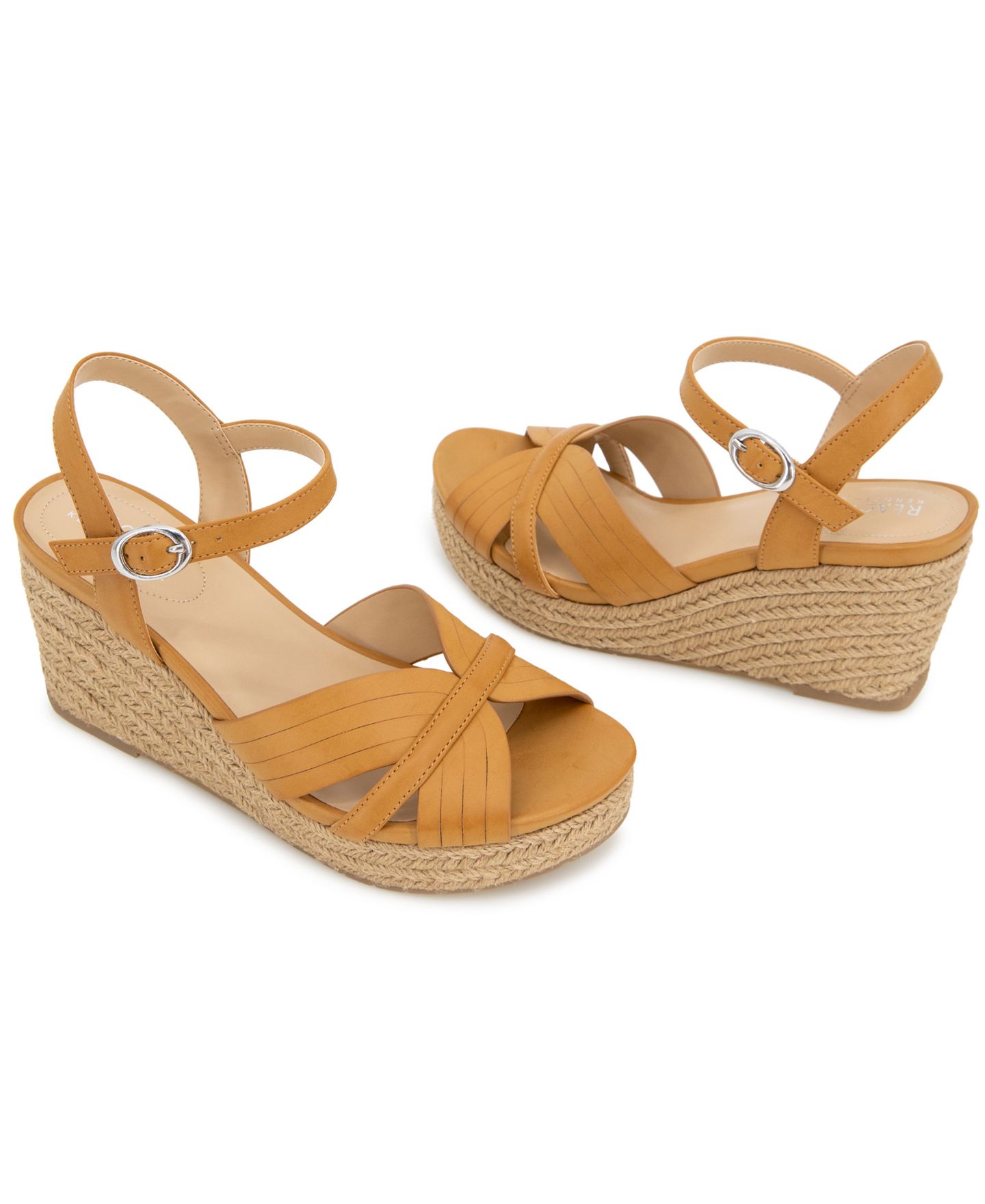Женские сандалии Kenneth Cole Reaction Comi Almond Toe Wedge, цвет: Верблюжий — фото 8