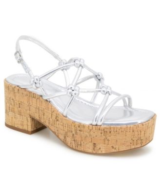 Women's Essa Knots Square Toe Wedge Sandals