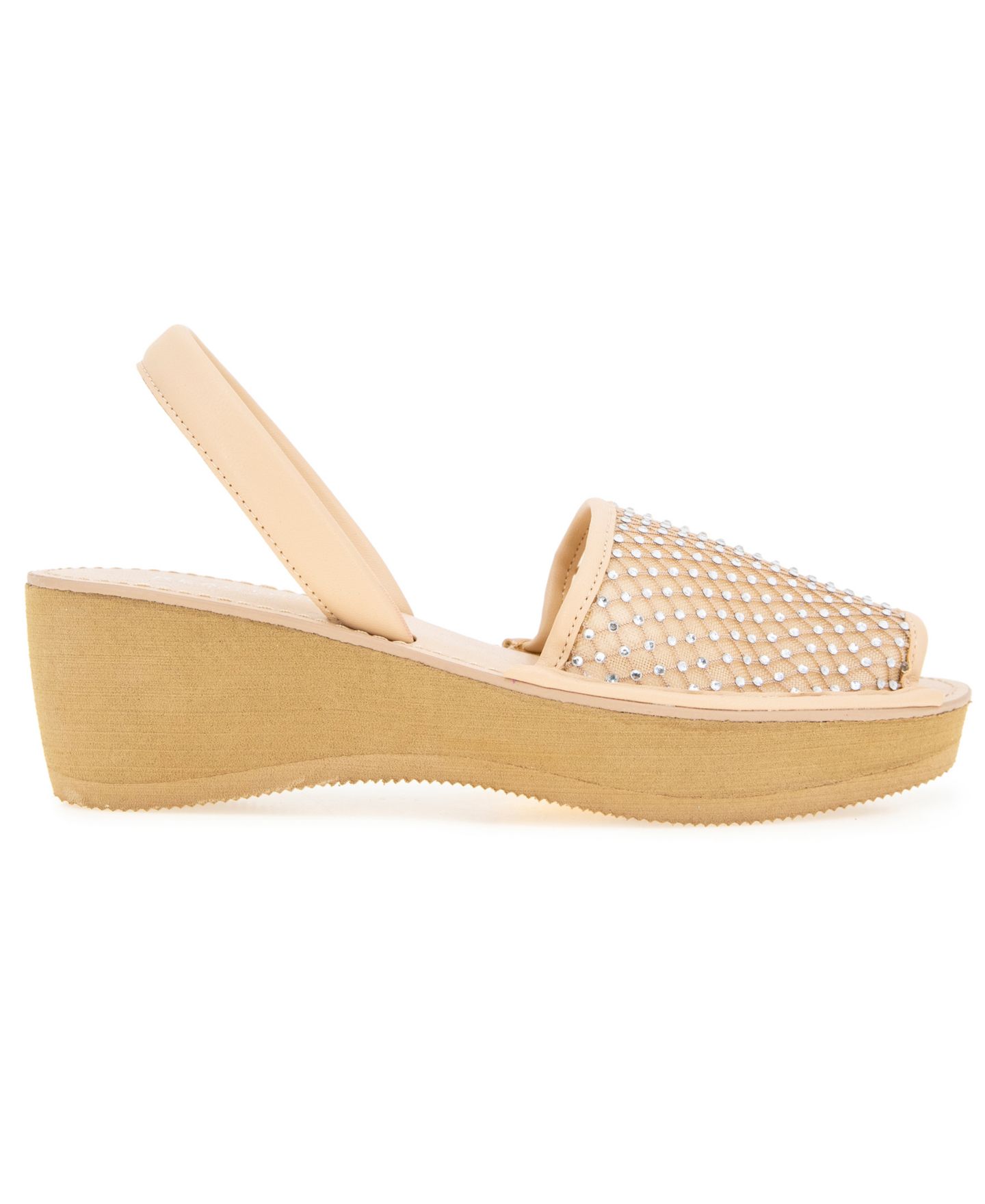 Женские сандалии Kenneth Cole Reaction Fine Glass Mesh Wedge, цвет: Миндальный сетчатый — фото 2