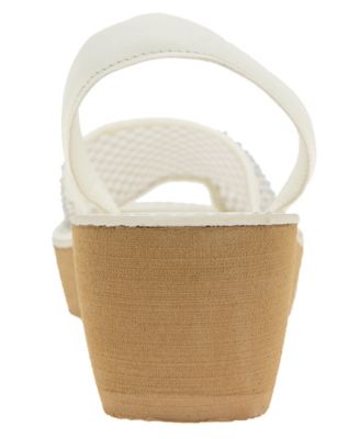 Women's Fine Glass Mesh Wedge Sandals