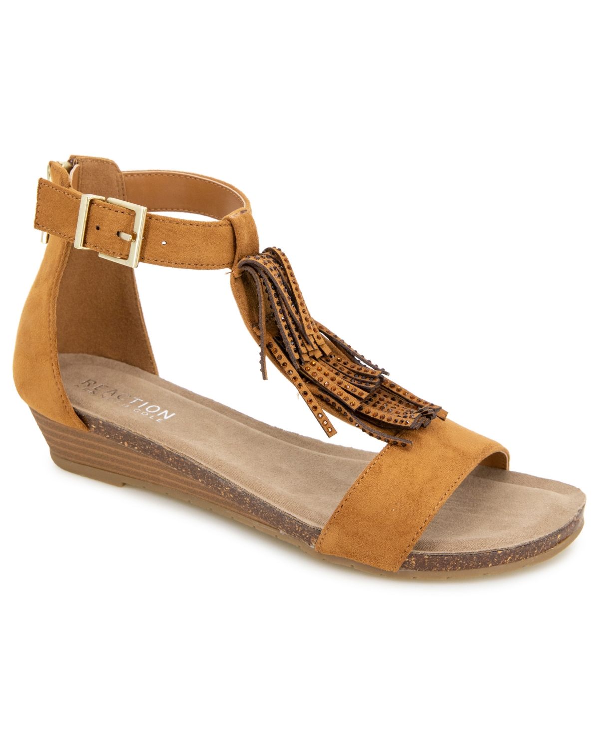 Women's Glytoni Almond Toe Wedge Sandals - Tan