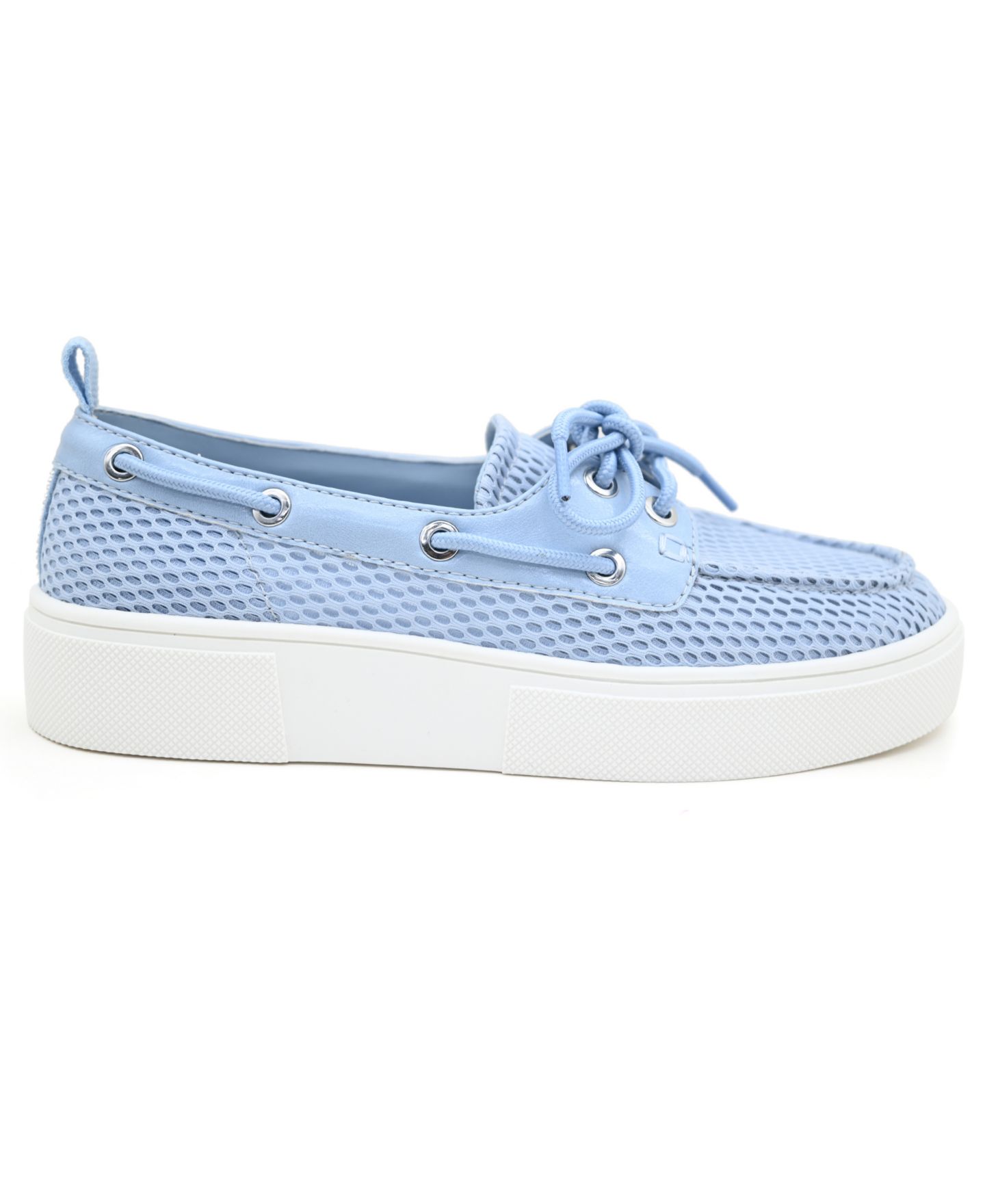 Женские туфли Kenneth Cole Reaction Zelda Almond Toe Boat, цвет: Синий сетчатый — фото 2