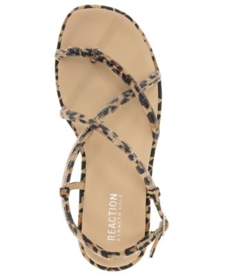 Women's Waltz Strappy Square Toe Flat Sandals