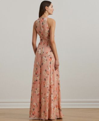 Lauren Ralph Lauren Women's Floral Ruffle-Trim Georgette