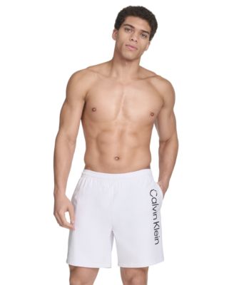 Men's Regular-Fit Quick-Dry 5" Swim Trunks with Compression Short Liner