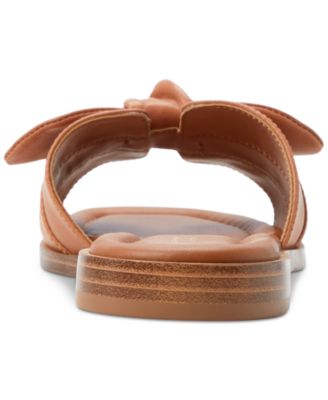Women's Lavinia Knot-Trim Slide Flat Sandals