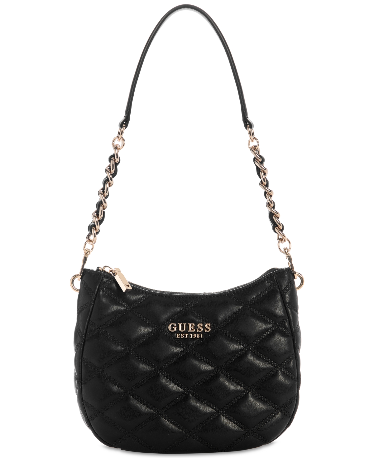 GUESS TAMSIN QUILTED SMALL TOP ZIP SHOULDER BAG 