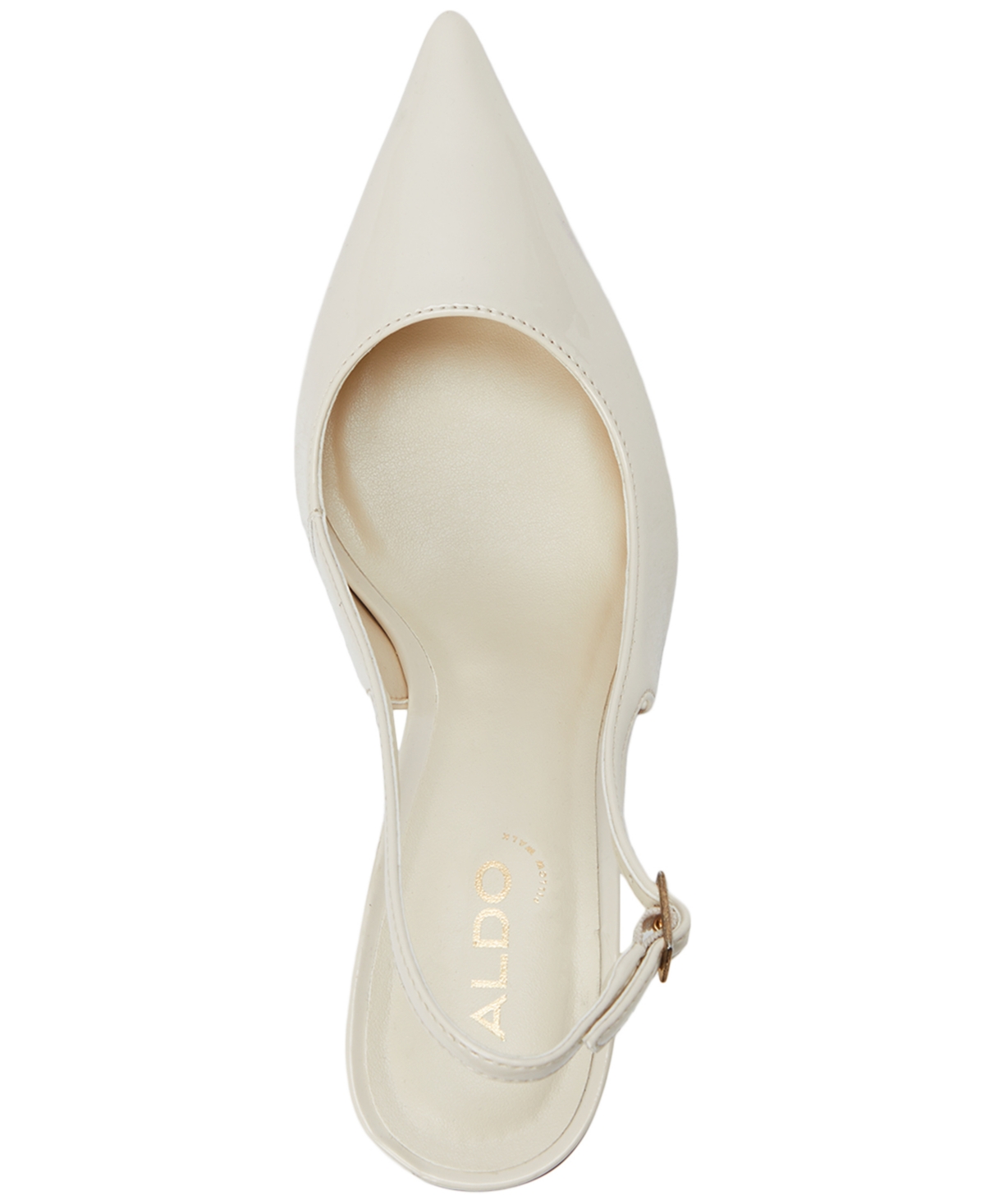 Shop Aldo Women's Seralina Pointed-toe Slingback Pumps In Light Beige Patent