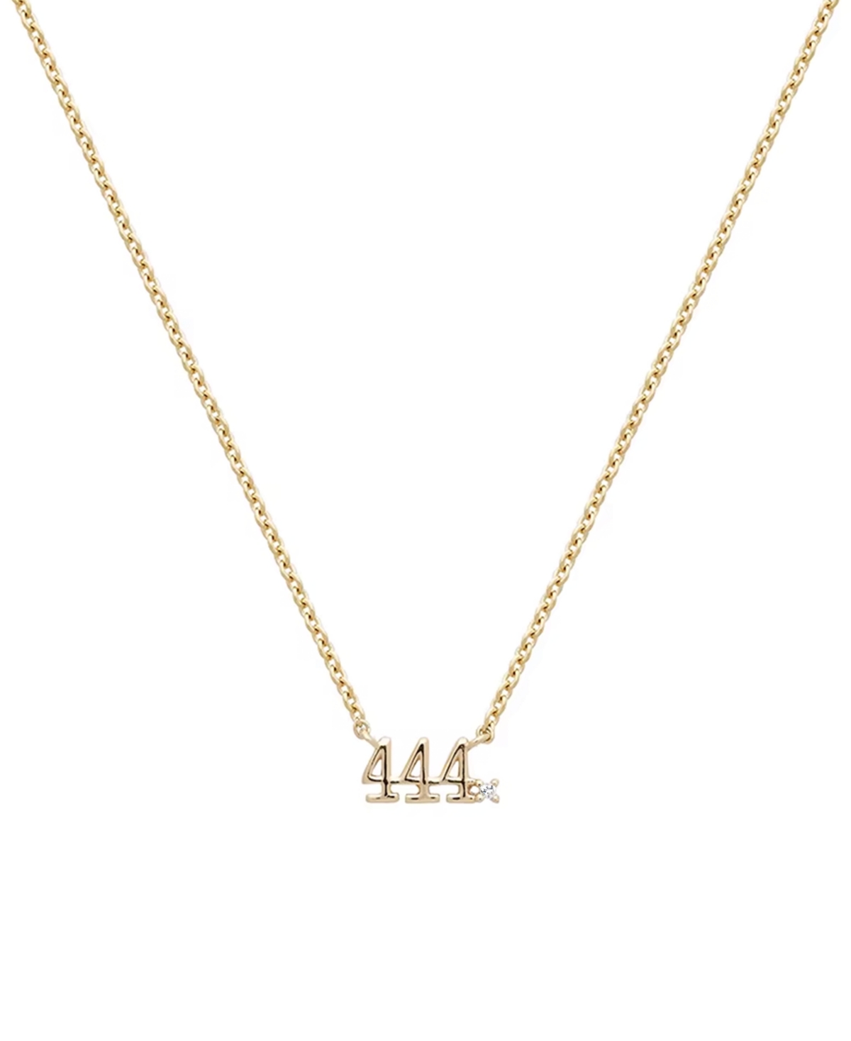 Angel Number Necklace in 18K Gold Over Sterling Silver - 777/Gold