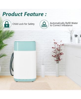8lbs Portable Fully Automatic Washing Machine with Drain Pump