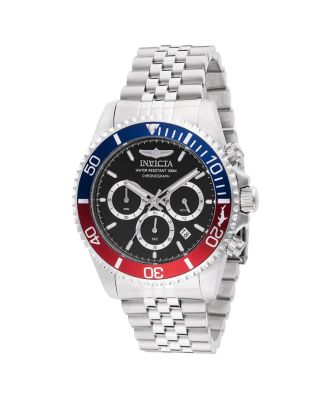 Men's 48117 Pro Diver Quartz Chronograph Black Dial Watch