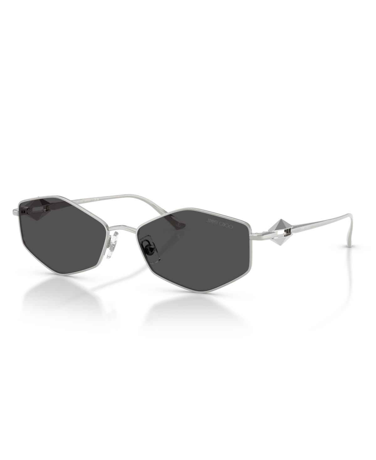 Jimmy Choo Frau Sunglass Jc4017 In Silver
