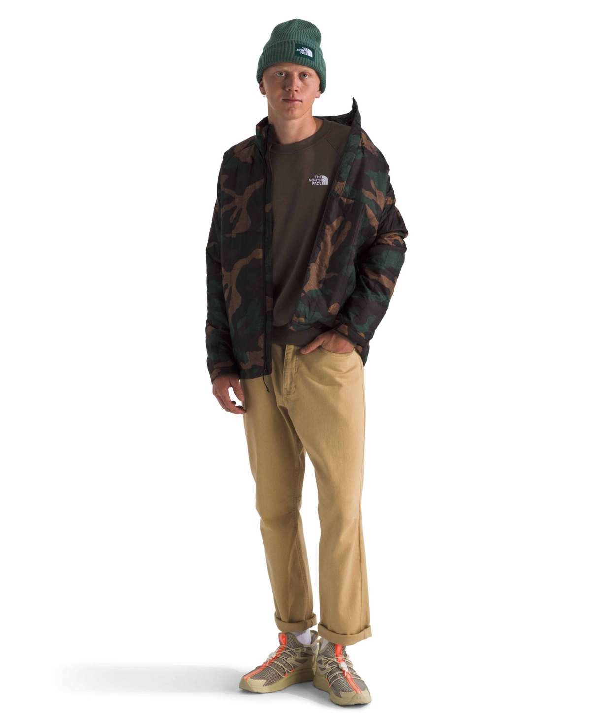 Shop The North Face Men's Evolution Crewneck Sweatshirt In Smokey Brown