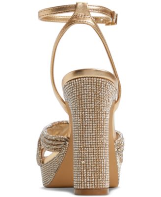 Women's Shimma Rhinestone Platform Dress Sandals