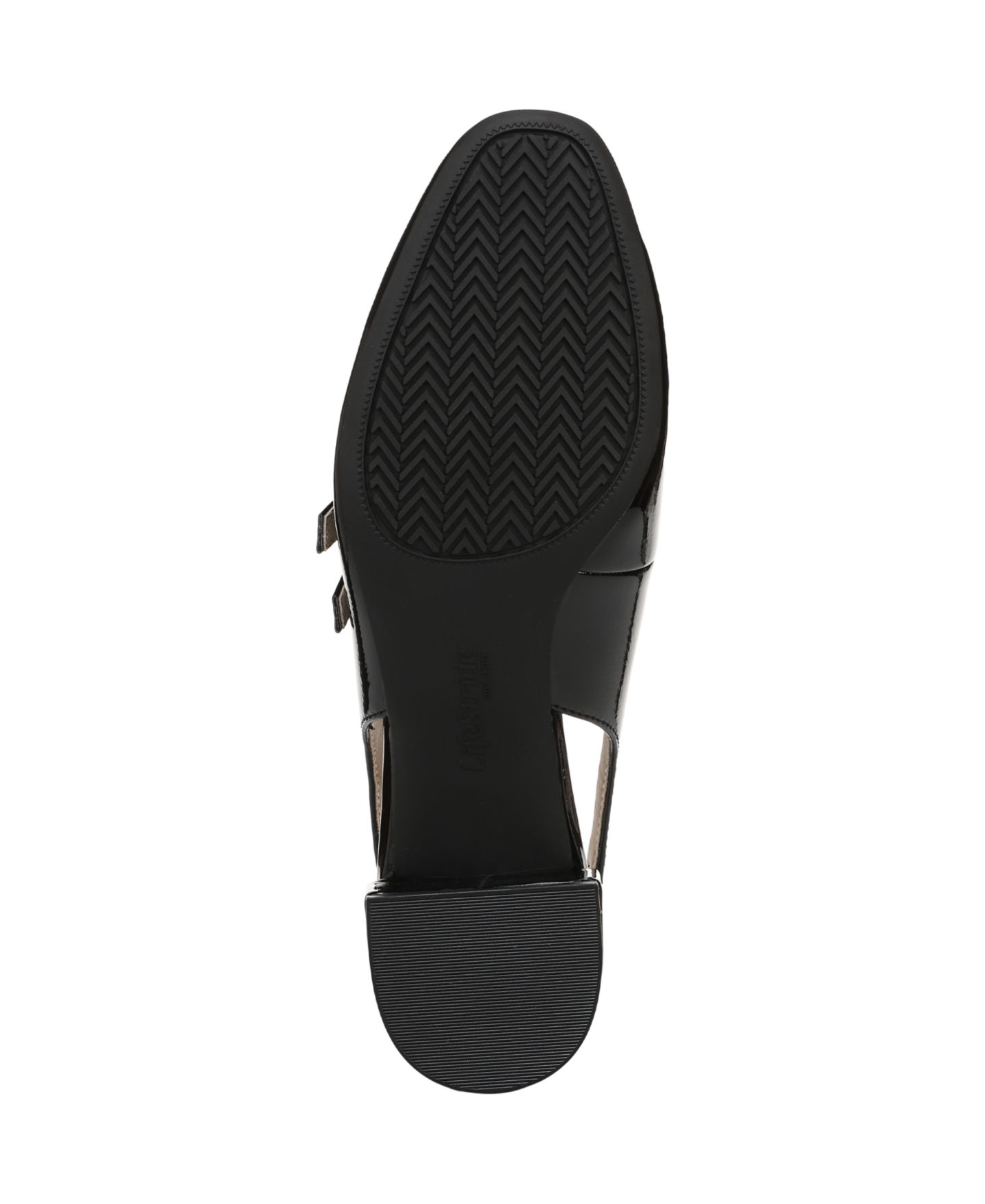 Женские туфли LifeStride Beatrice Block Heel Slingback, цвет: Чёрный искусственный лаковый — фото 5