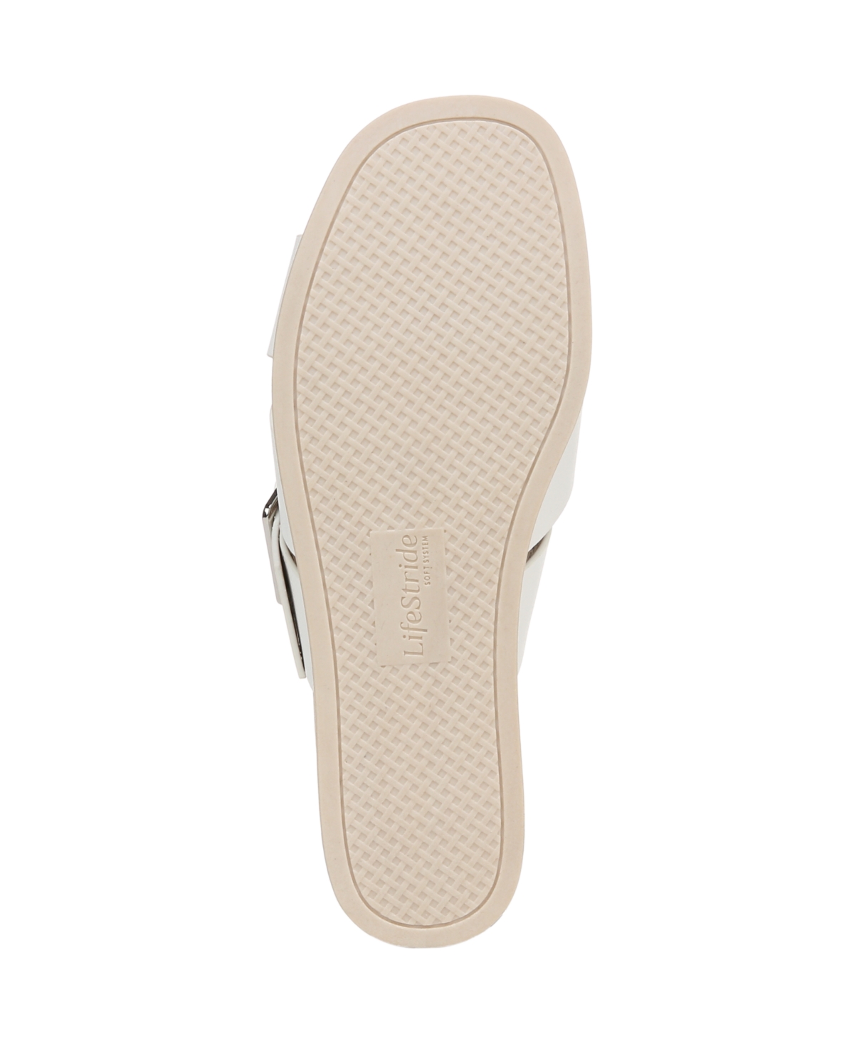 LIFESTRIDE WOMEN'S GETAWAY OPEN SQUARE TOE PLATFORM SLIDE SANDALS 