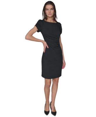 KARL LAGERFELD PARIS - Women's Pleated-Waist Sheath Dress
