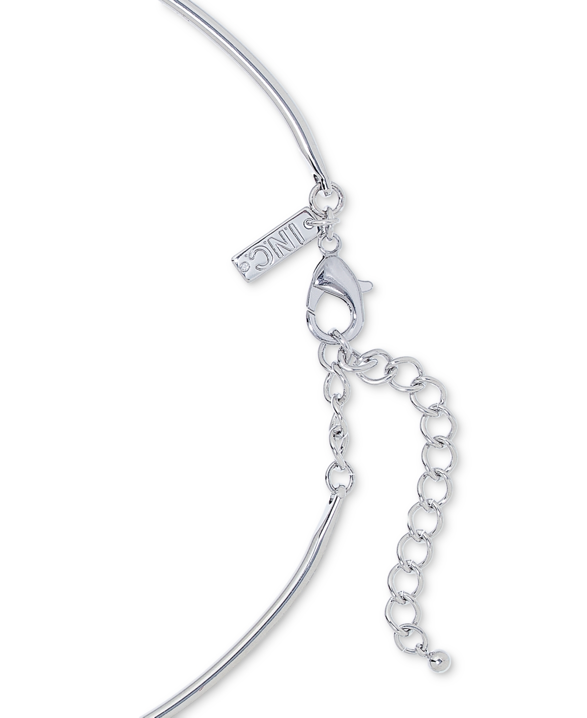 Inc International Concepts Rhodium-plated Imitation Pearl Flower 5-3/4" Structured Pendant Necklace, Exclusively At Macy's In White