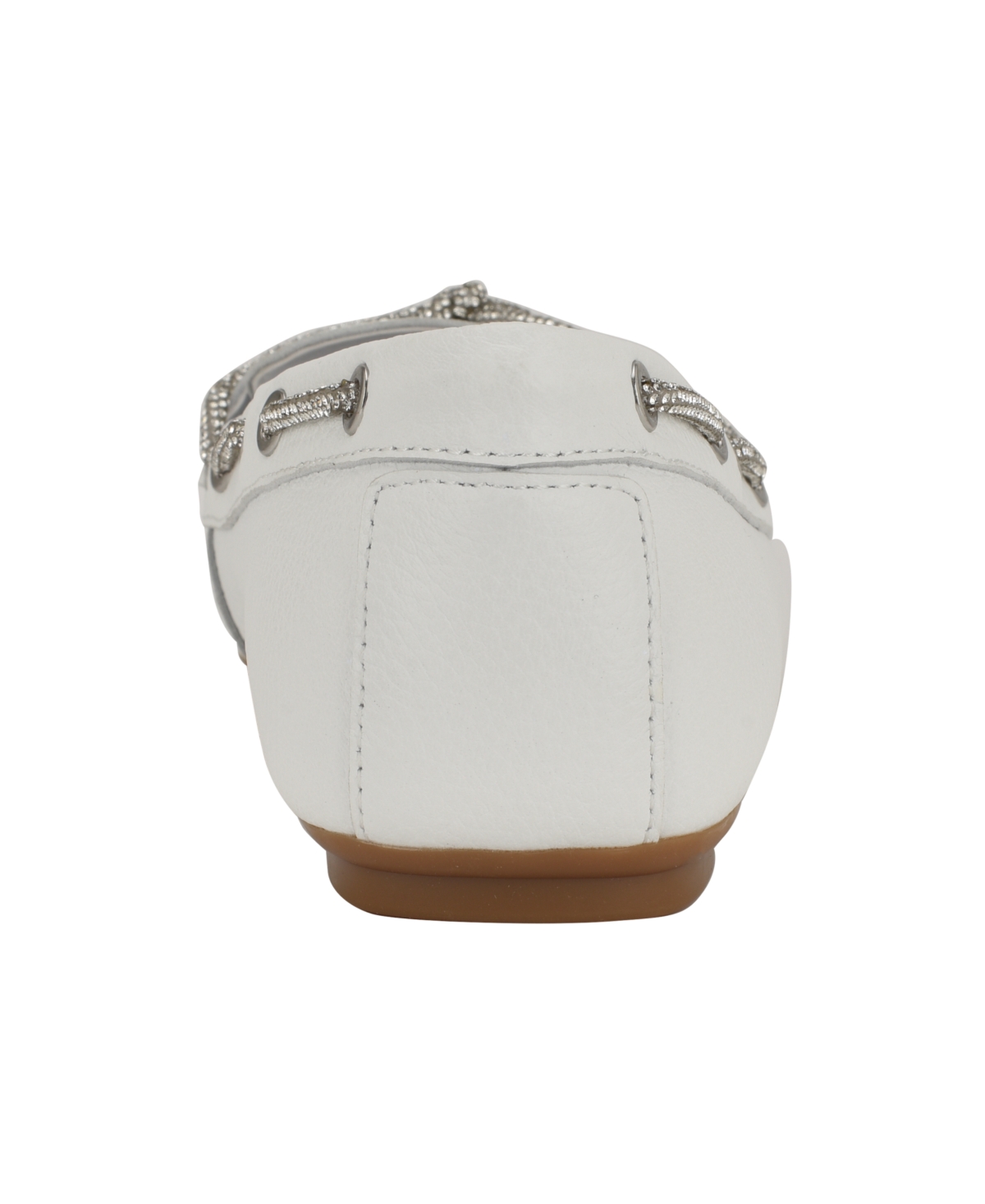 Guess Lavonta Boat Shoe In White Leather