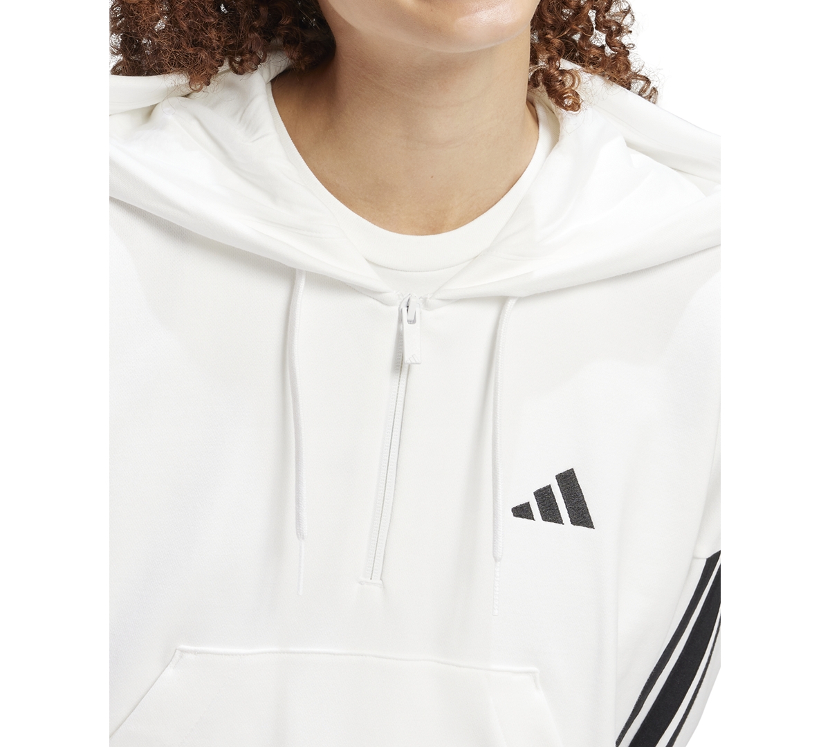 Adidas Originals Women's The Essentials Relaxed Hooded Track Jacket In White