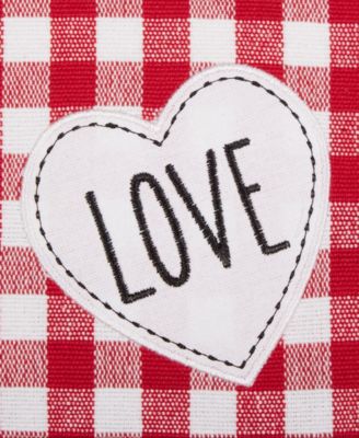 Love XOXO Checkers Embellished Placemat, Set of 4