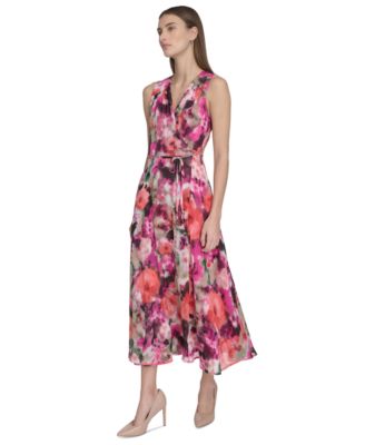 calvin klein petite maxi dresses Calvin Klein Petite Floral-Print Maxi Dress