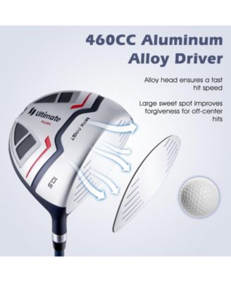 11 Pieces Complete Golf Club Package Set-Blue