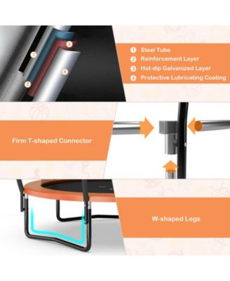 12 FT ASTM Approved Recreational Trampoline with Ladder