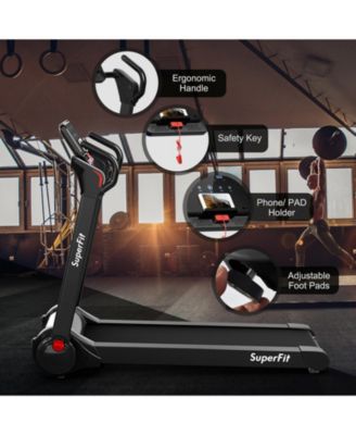 2.25 HP Electric Motorized Folding Treadmill with LED Display