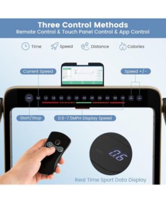 2.25HP 2 in 1 Folding Treadmill with APP Speaker Remote Control