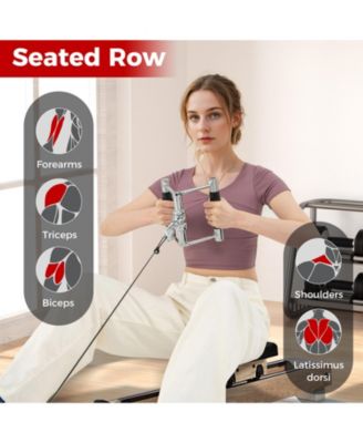 4-Piece Cable Machine Attachment Set for Home Gym