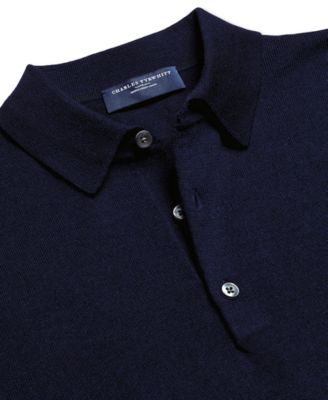 Men's Merino Wool Polo Sweater