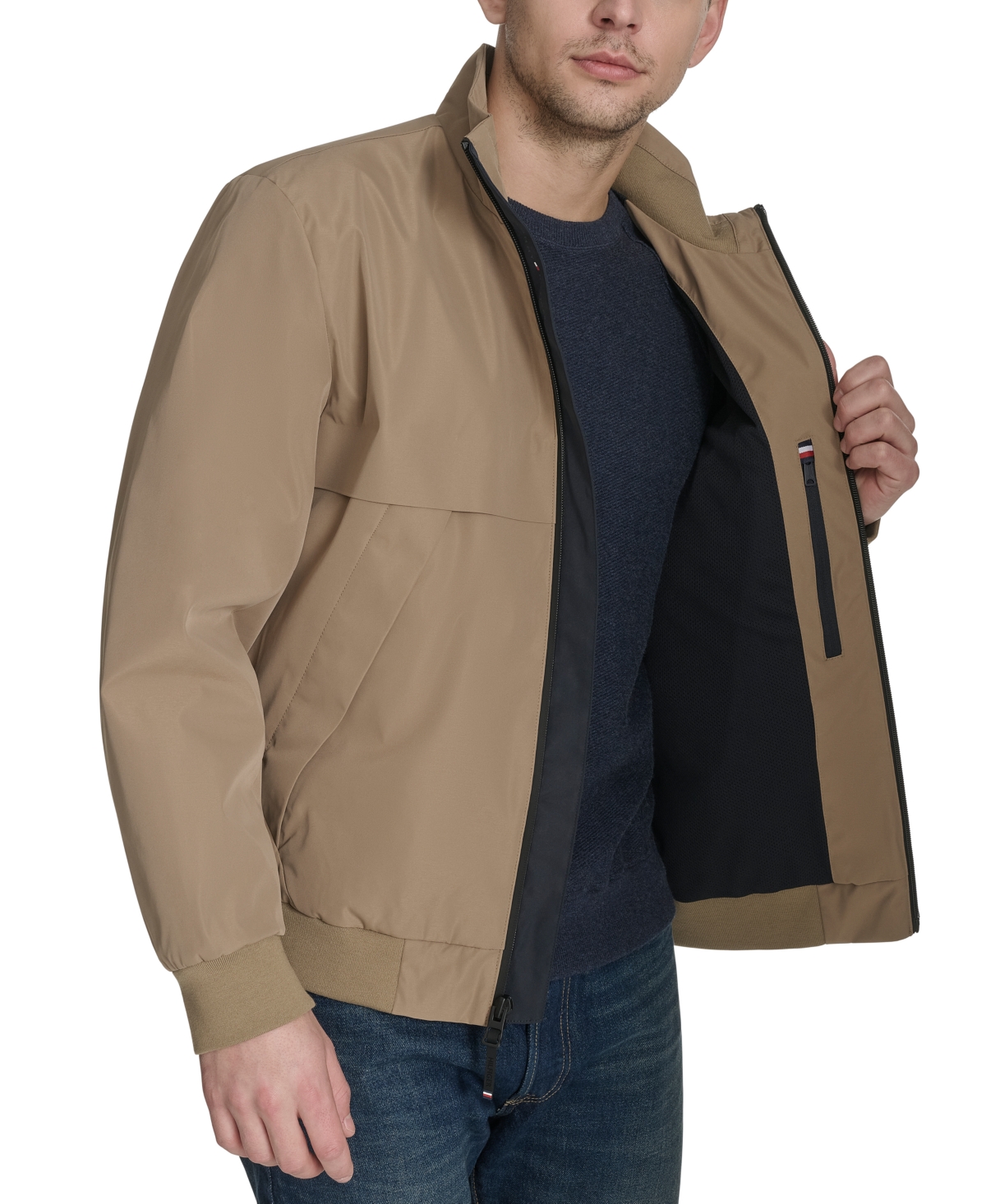 TOMMY HILFIGER MEN'S TECH BOMBER JACKET 