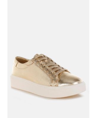 Cincinati Metallic Pleather Chunky Sneakers