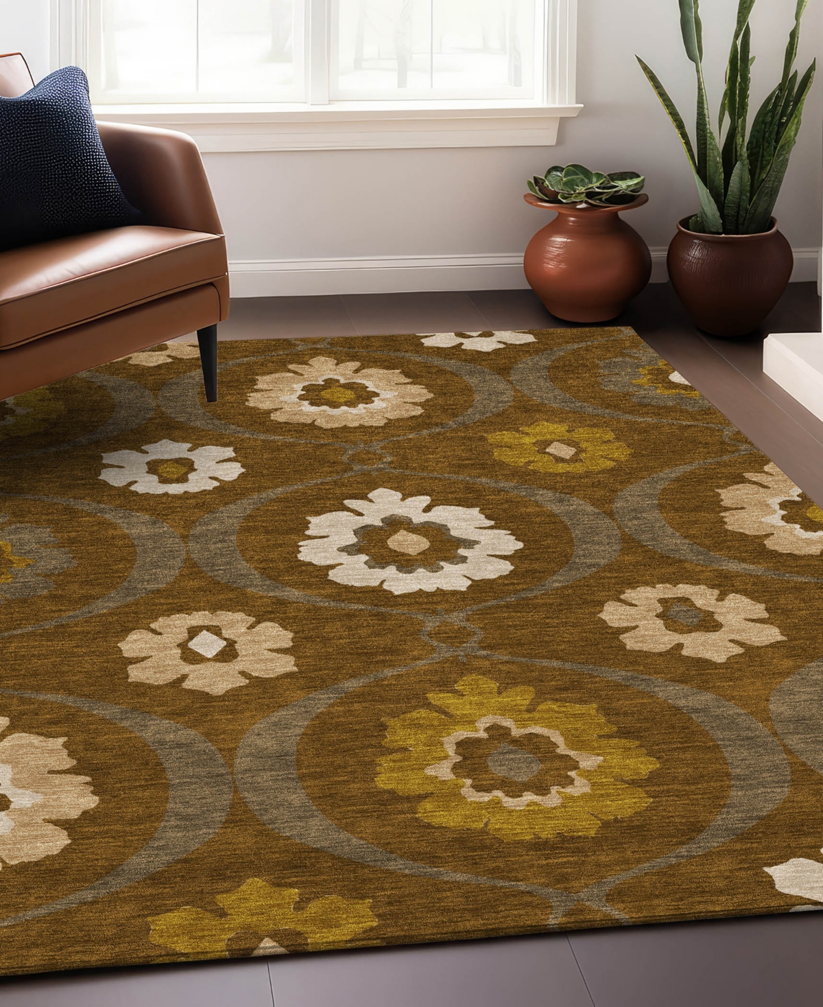 Addison Chantille Acn858 9'x12' Area Rug In Mocha
