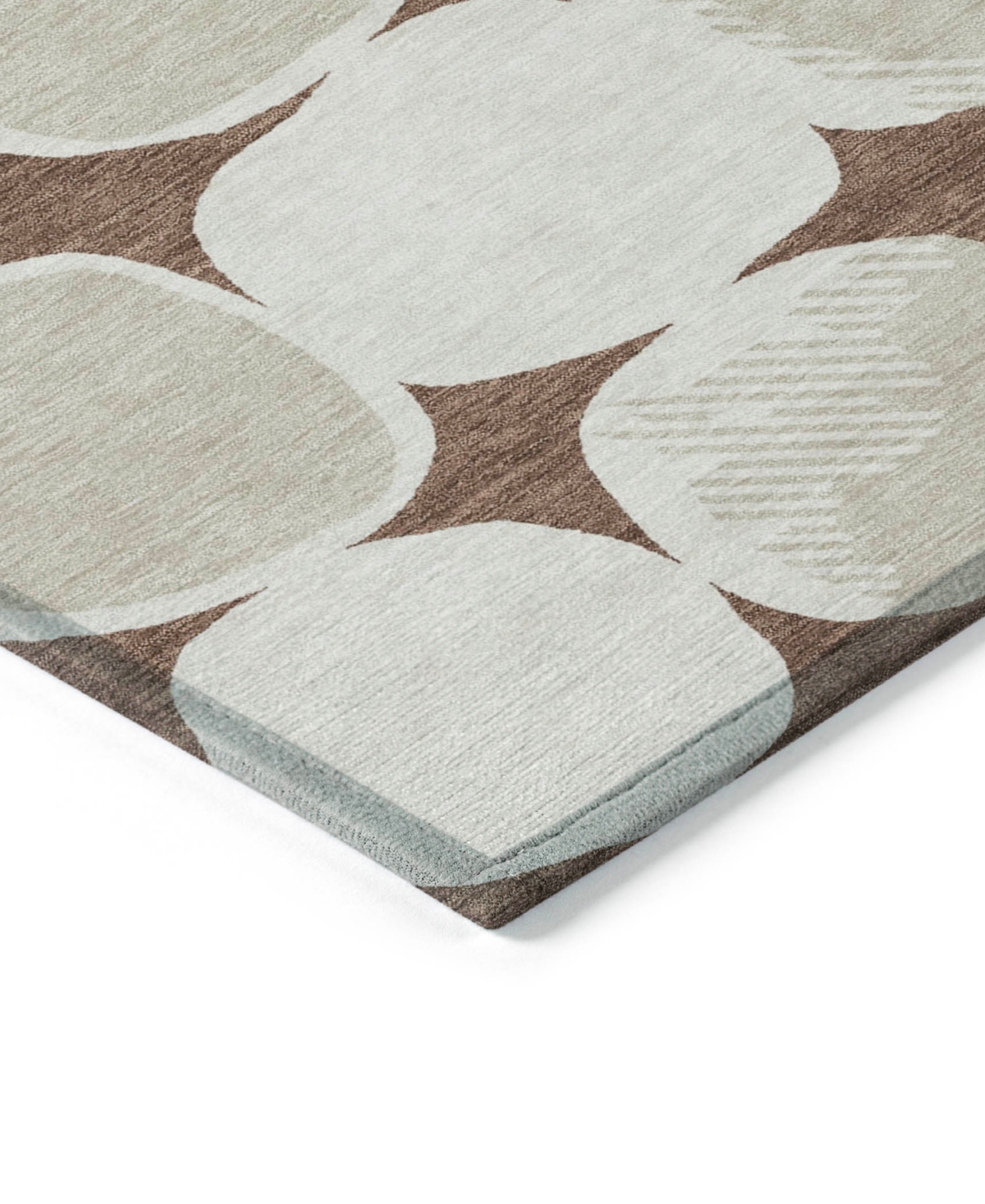 Addison Chantille Machine Washable Acn870 8'x10' Area Rug In Brown